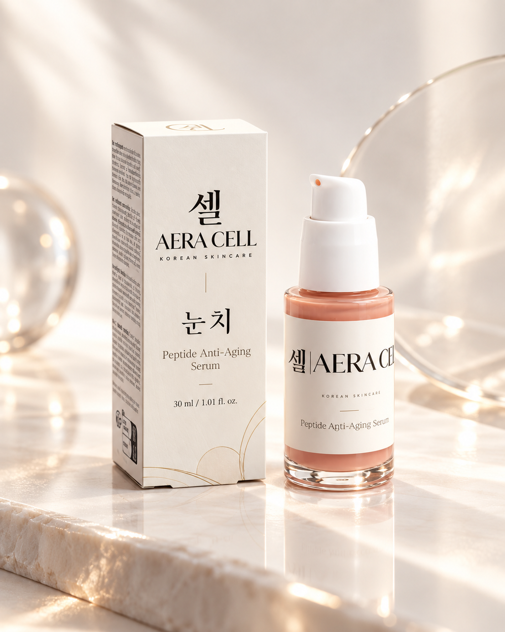 Yoonseul peptide anti-ageing facial serum by AERA CELL, 30 ml