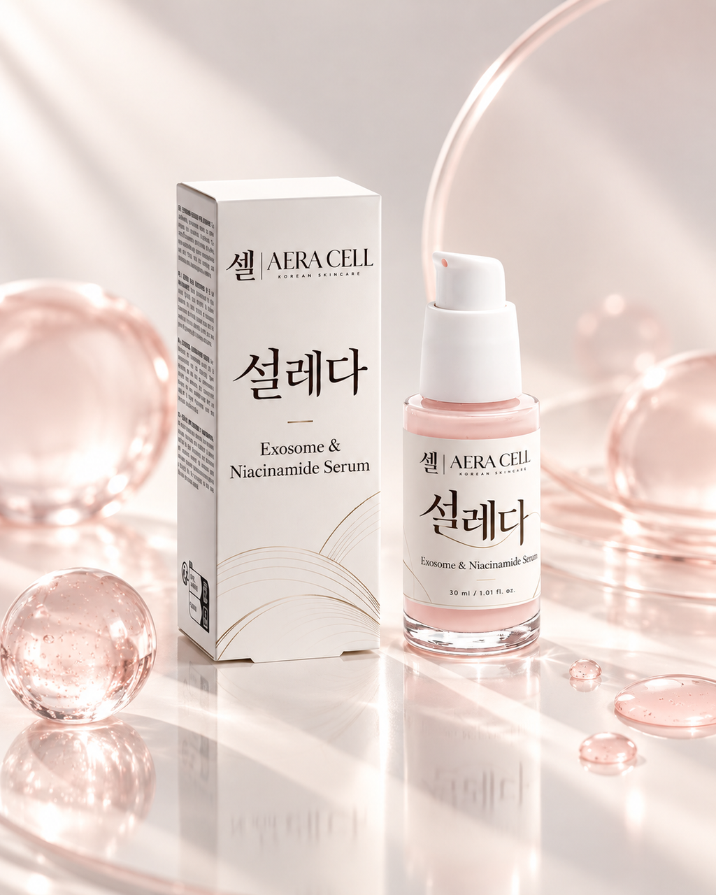 AERA CELL Seolleda Exosome and Niacinamide Serum 30 ml – branded skincare serum product hero image