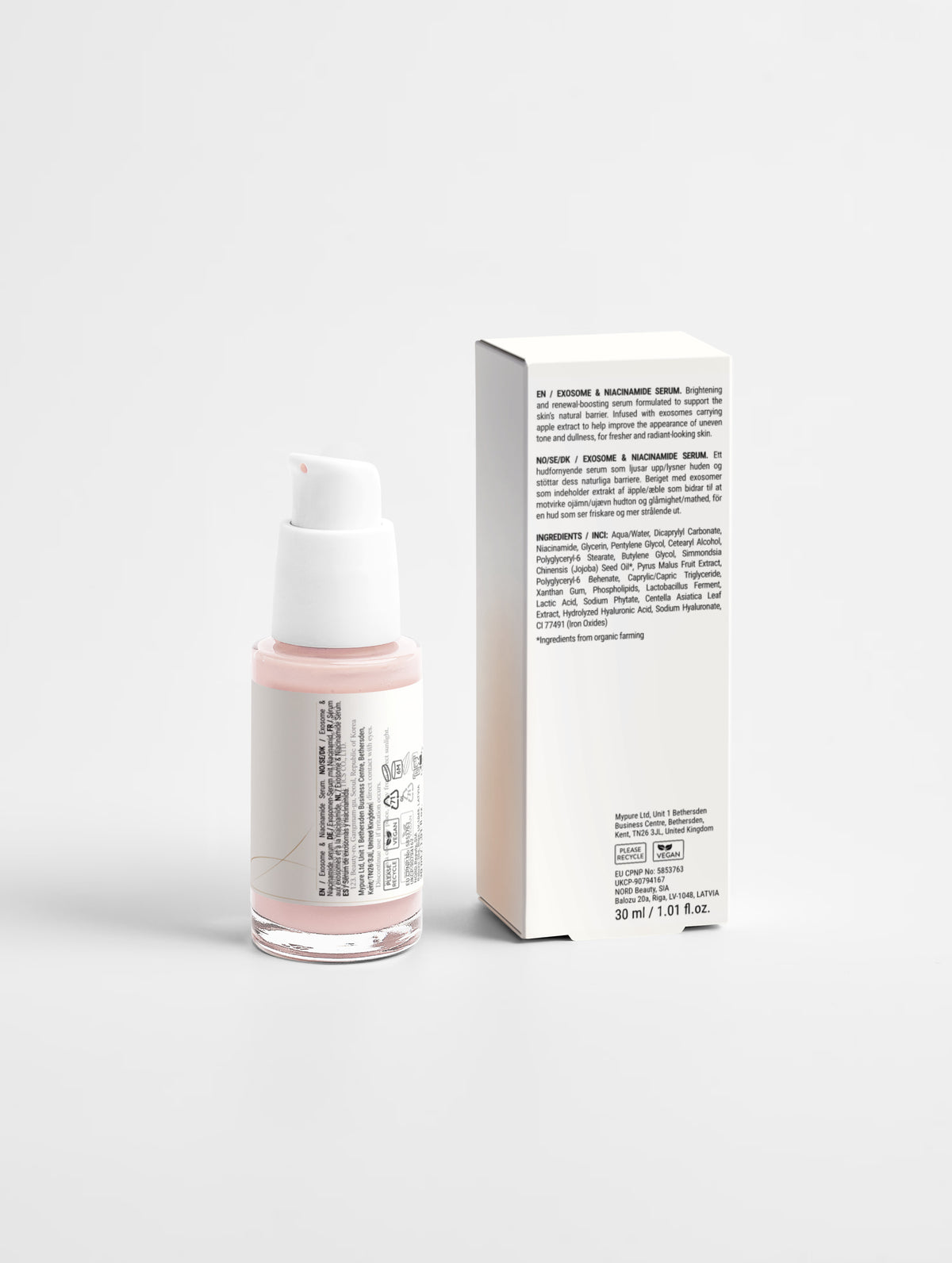 Seolleda exosome and niacinamide serum, additional product photograph
